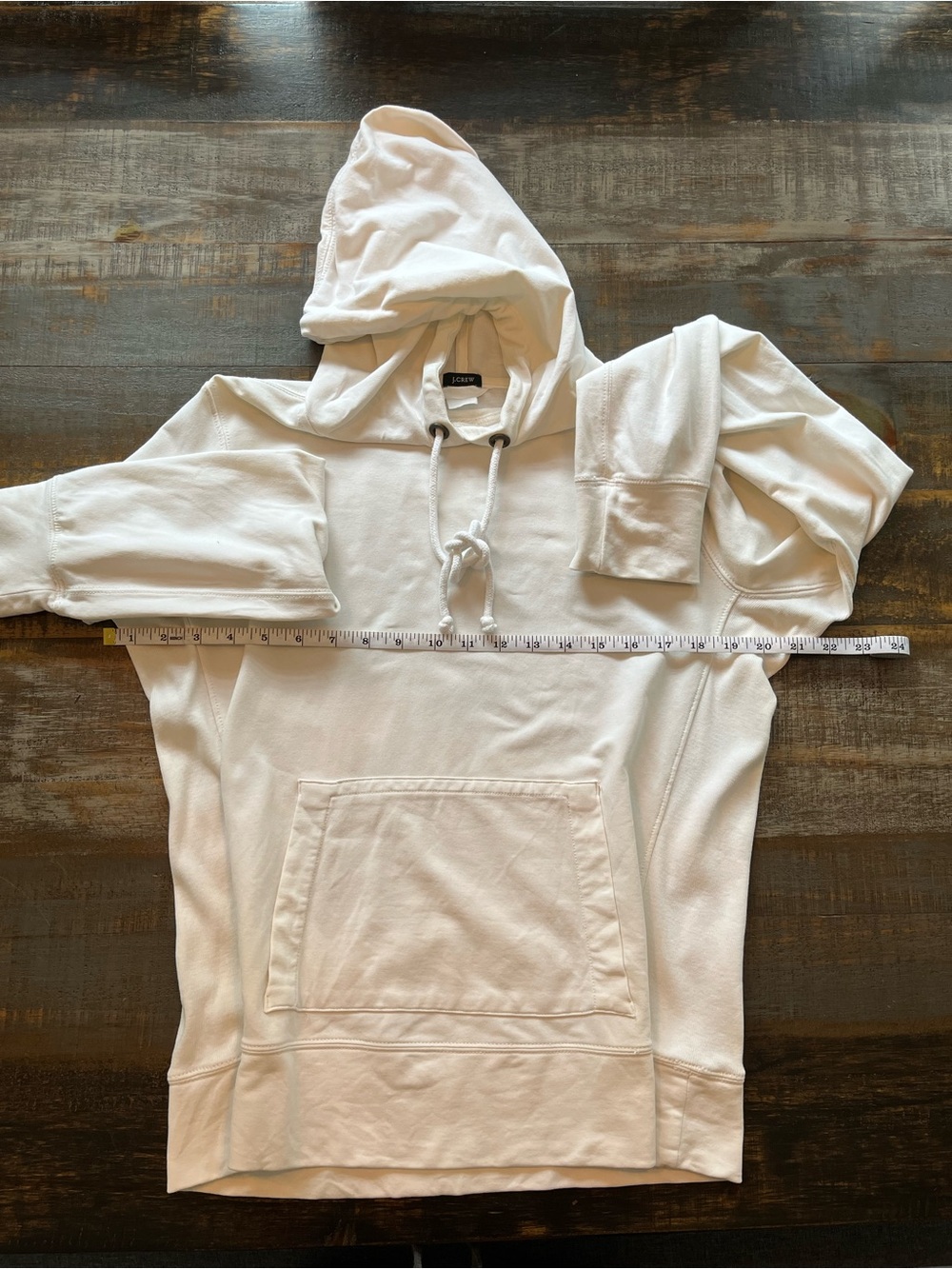 J. Crew White Women's Hooded Pullover Sweatshirt - Picture 2 of 5